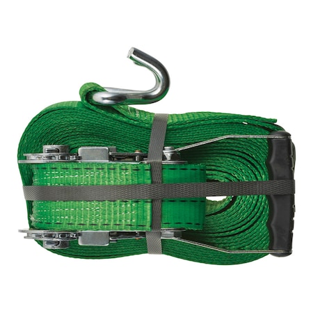 Keeper Keeper 2 in. W X 30 ft. L Green Ratchet Tie Down Strap 3333 lb 1 pk A47374